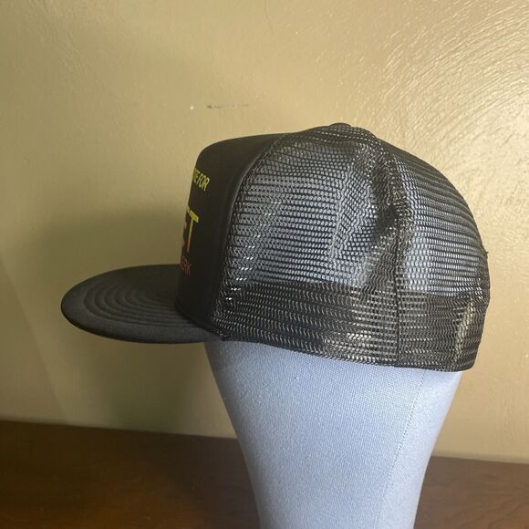 Vintage 90s Nissin Cap Rope/Foam/Mesh Trucker  Snapback Hat/Cap Politics - Picture 5 of 7